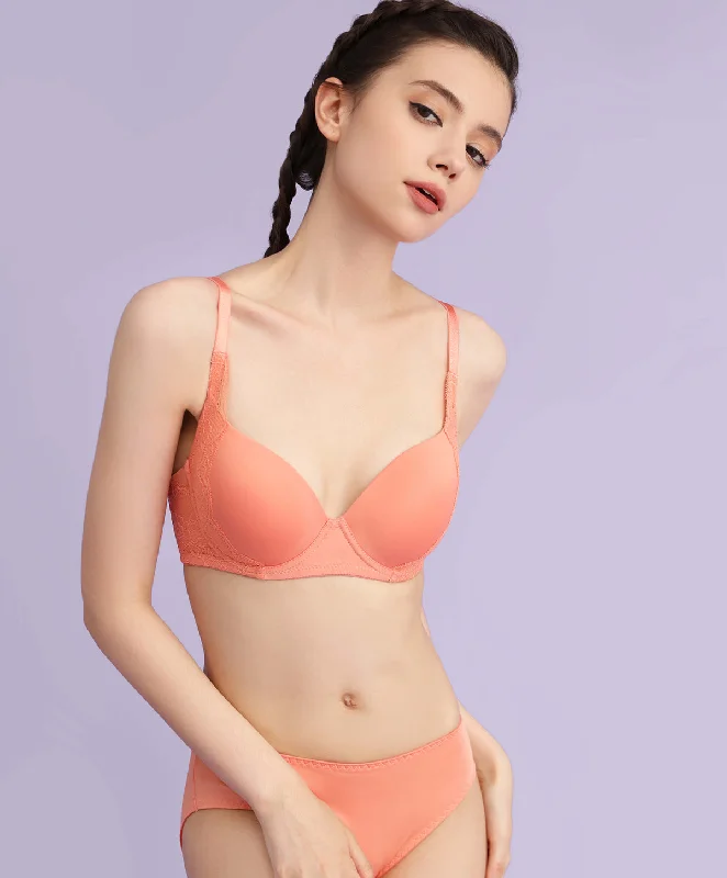 underwire bra women bra and panty sets for support Longing Demi Bra Set 707-73634