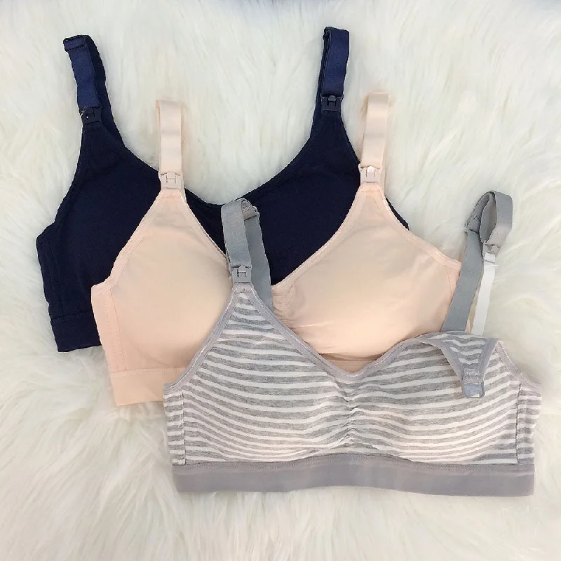 designer women nursing bra Milky Cotton Nursing Bralettes (3 Pack) Set A *Last Set! designer women nursing bra Milky Cotton Nursing Bralettes (3 Pack) Set A *Last Set!