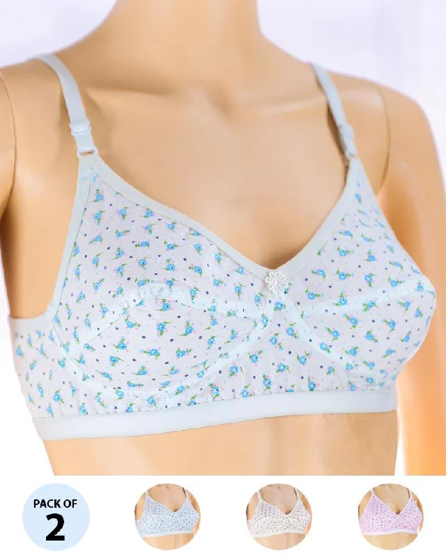 Non wired push up bras for small busts Pack of 2 Madam Bra - Safal-11 - Non Padded Bra - Non Wired Bra Non wired push up bras for small busts Pack of 2 Madam Bra - Safal-11 - Non Padded Bra - Non Wired Bra