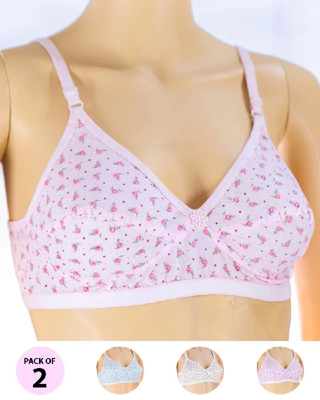 Strapless non wired bras with a smooth finish Pack of 2 Madam Bra - Safal-11 - Non Padded Bra - Non Wired Bra Strapless non wired bras with a smooth finish Pack of 2 Madam Bra - Safal-11 - Non Padded Bra - Non Wired Bra