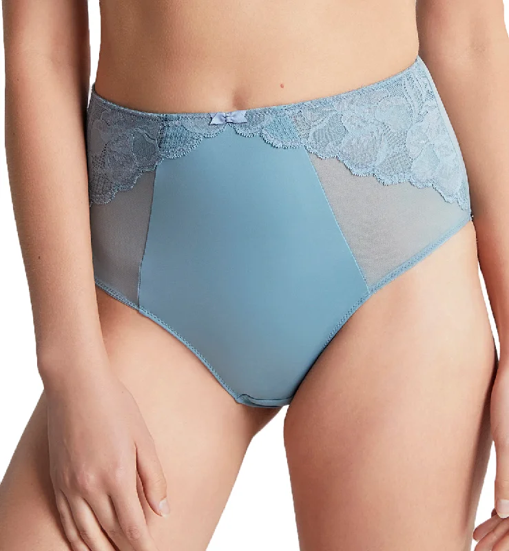 Satin - finish bikini briefs for a luxurious feel Panache Rocha Deep Brief (10344) - Stone Blue Satin - finish bikini briefs for a luxurious feel Panache Rocha Deep Brief (10344) - Stone Blue