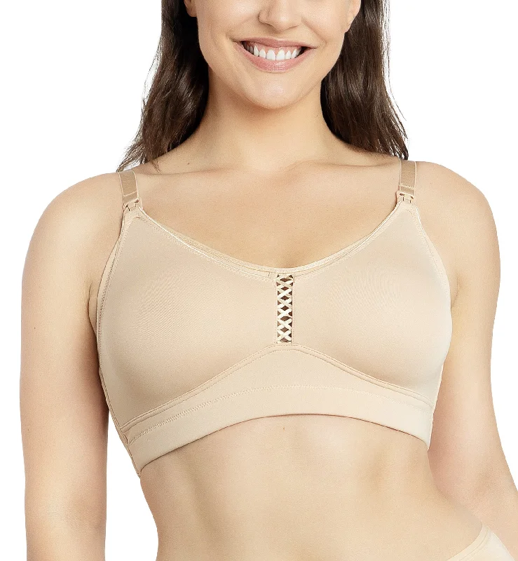 adjustable strap women nursing bra Parfait Erika Seamless Wire-Free Nursing Bra (P58611) - Bare adjustable strap women nursing bra Parfait Erika Seamless Wire-Free Nursing Bra (P58611) - Bare