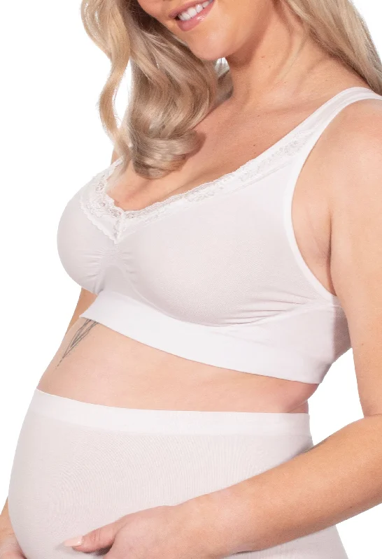 seamless women nursing bra for comfort Pregnancy Cotton Rich Pull On Sleep Bra
