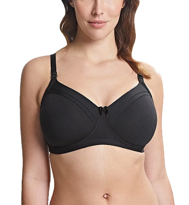 padded cup women nursing bra Royce Maisie Cotton Lined NURSING Non-wire Bra (1391) - Black padded cup women nursing bra Royce Maisie Cotton Lined NURSING Non-wire Bra (1391) - Black