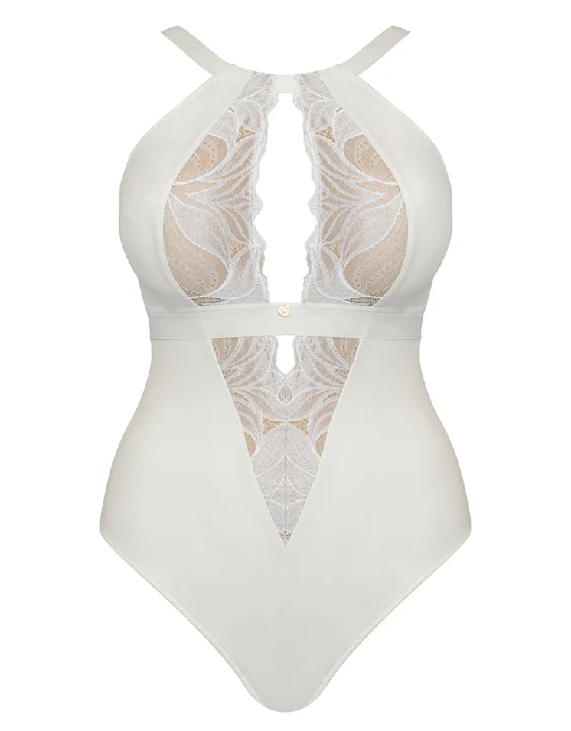 Non wired bralette with a bandeau style Scantilly Indulgence Multiway Stretch Lace Body Ivory Non wired bralette with a bandeau style Scantilly Indulgence Multiway Stretch Lace Body Ivory