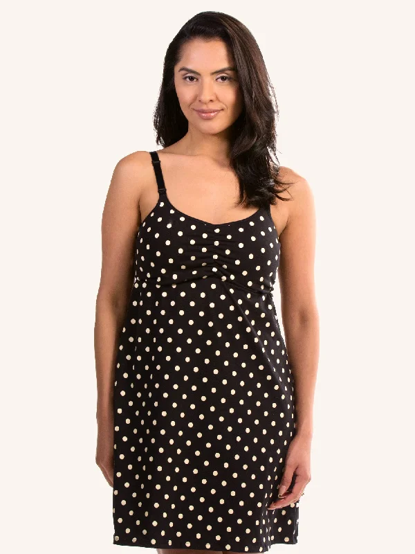 wireless women nursing bra for a natural feel Shirred-Front Comfort Maternity to Nursing Tank Dress