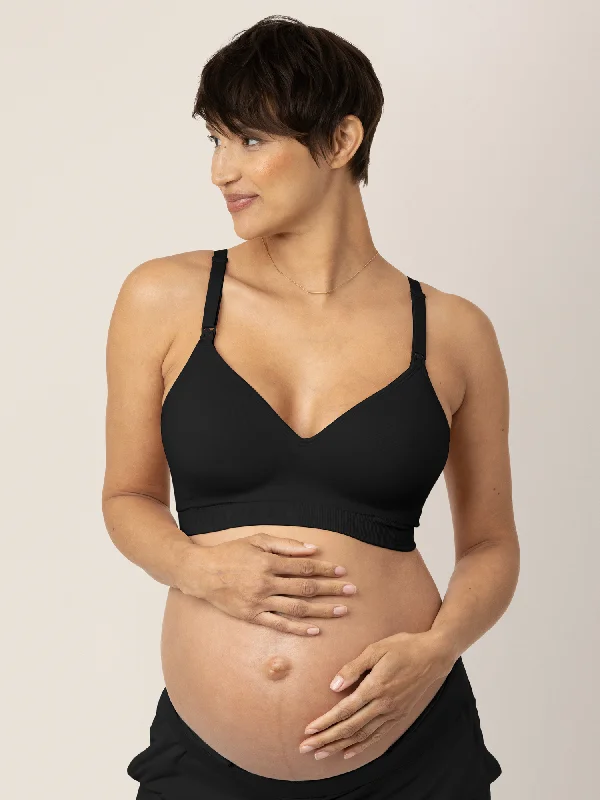 padded cup women nursing bra Signature Sublime® Contour Maternity & Nursing Bra | Black