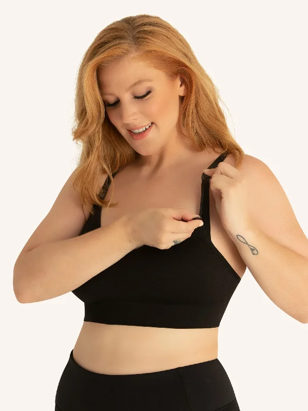 easy - access women nursing bra The Ashley - Seamless Comfort Maternity Nursing Bra