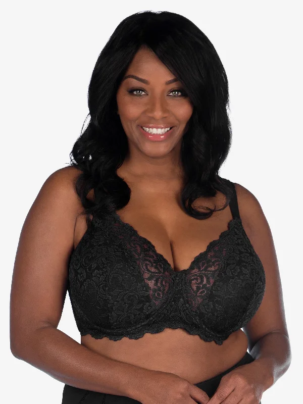 machine washable women nursing bra The Ava - Scalloped Lace Underwire Bra