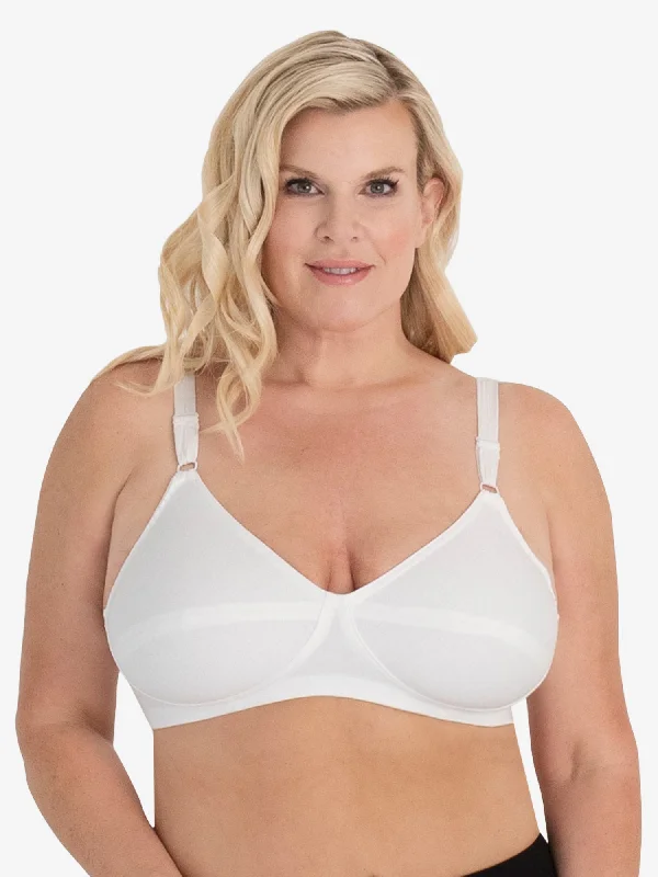 nursing bra for working moms The Bettie - Cotton Latex-Free Wirefree Bra