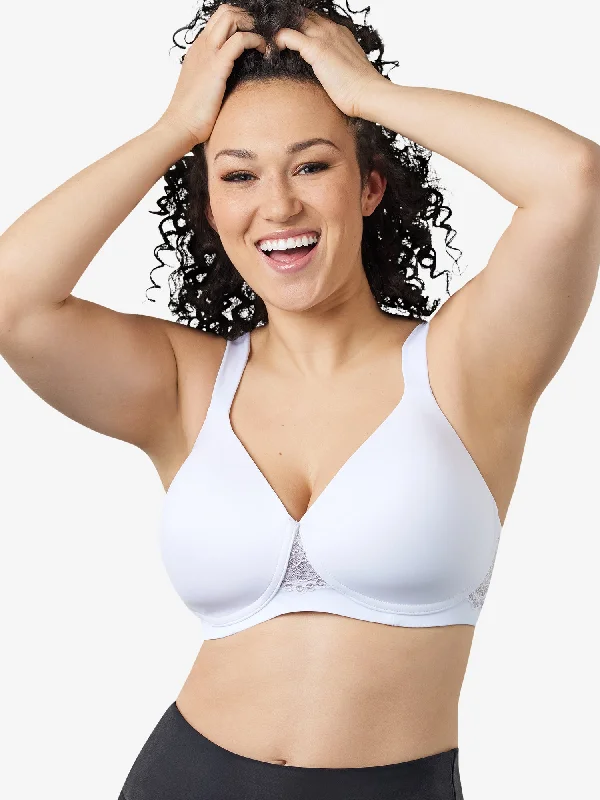 plus size front closure women nursing bra The Brigitte Lace - Wirefree T-Shirt Bra