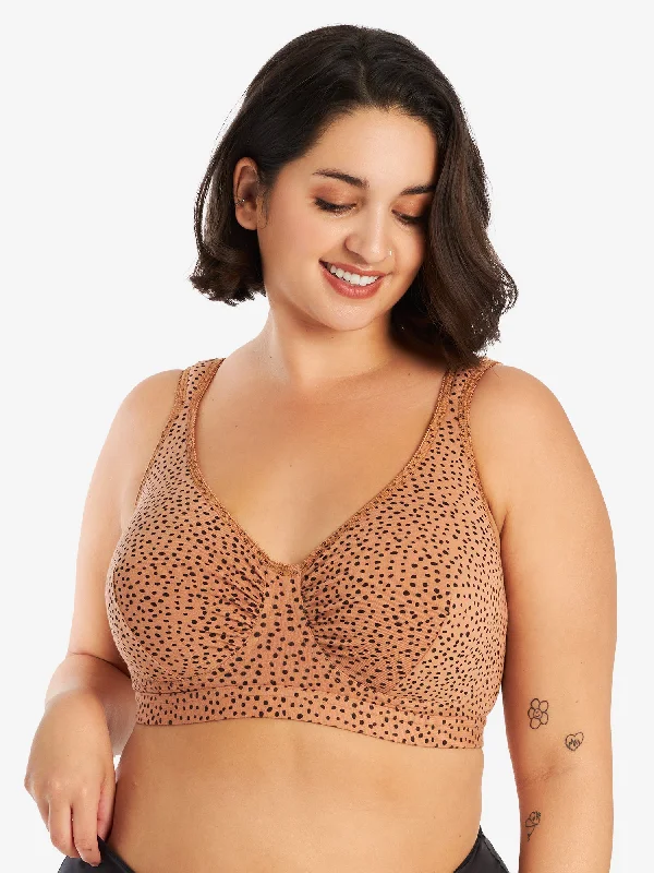 plus size women nursing bra The Evie - All-Day Cotton Comfort Bra