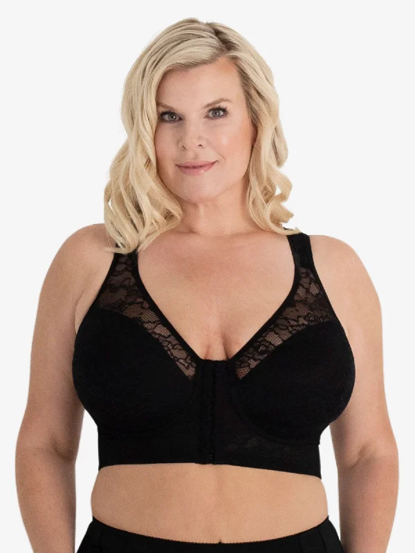 machine washable women nursing bra The Grace - Lace Covered Wirefree Posture Bra