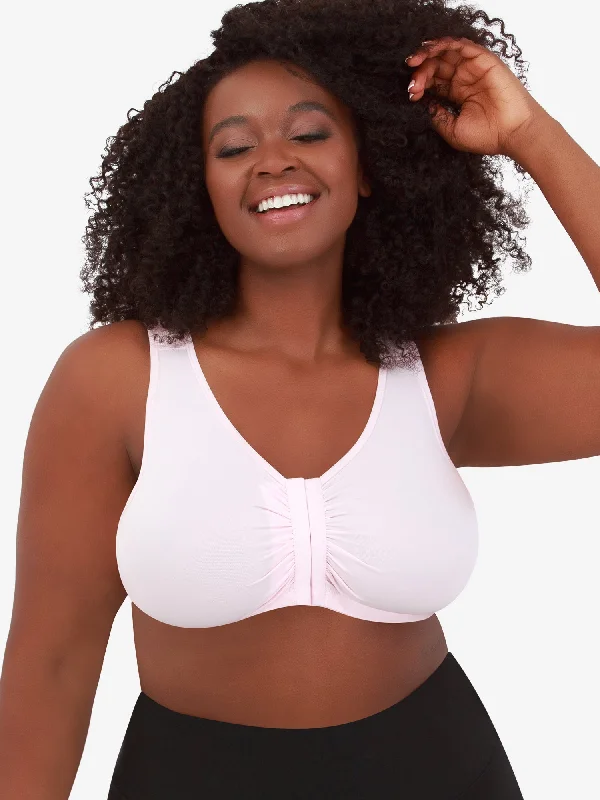 plus size women nursing bra The Laurel - Seamless Comfort Front-Closure Bra