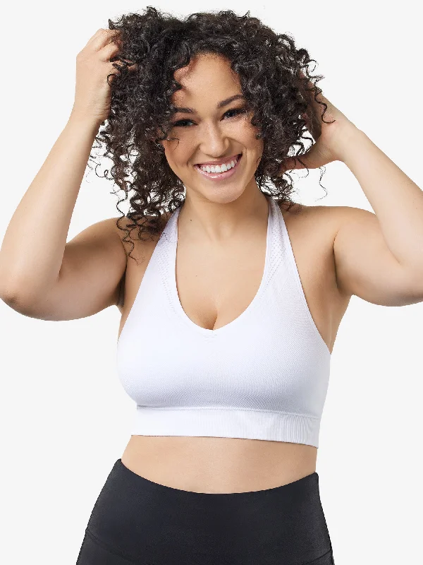 breathable fabric women nursing bra The Lea - Cooling Low-Impact Racerback Sports Bra breathable fabric women nursing bra The Lea - Cooling Low-Impact Racerback Sports Bra