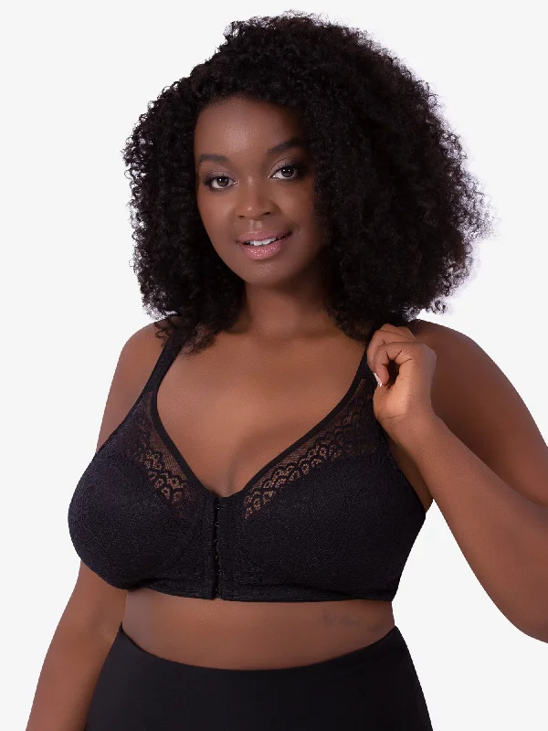 highly rated women nursing bra The Lora - Back Smoothing Lace Front-Closure Bra