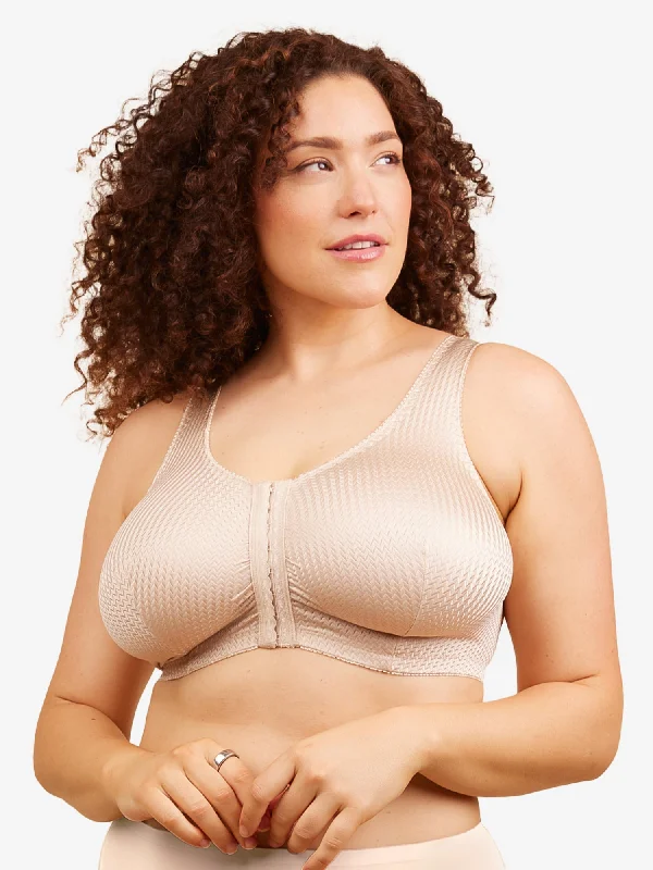 highly rated women nursing bra The Marlene - Silky Front-Closure Comfort Bra