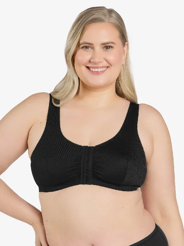 printed pattern women nursing bra The Marlene - Silky Front-Closure Comfort Bra