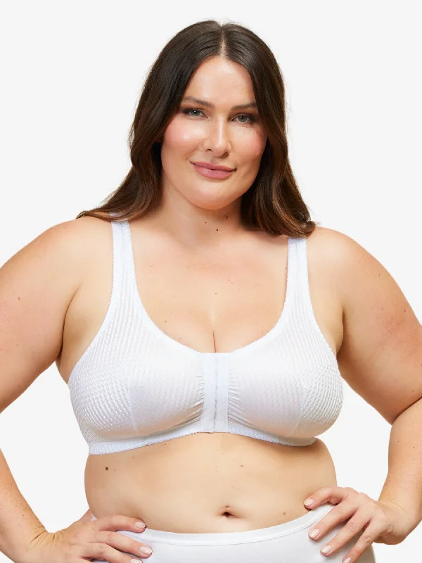 travel friendly women nursing bra The Marlene - Silky Front-Closure Comfort Bra