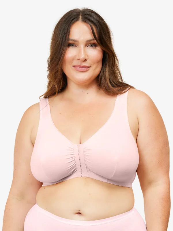underwire alternative women nursing bra The Meryl - Cotton Front-Closure Comfort & Sleep Bra