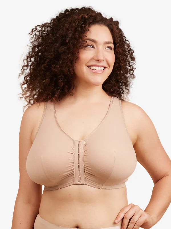 padded cup women nursing bra The Meryl - Cotton Front-Closure Comfort & Sleep Bra