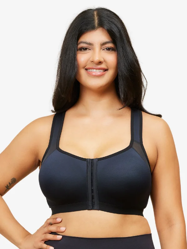 odor resistant women nursing bra The Moira - Front-Closure Posture Back Support Bra