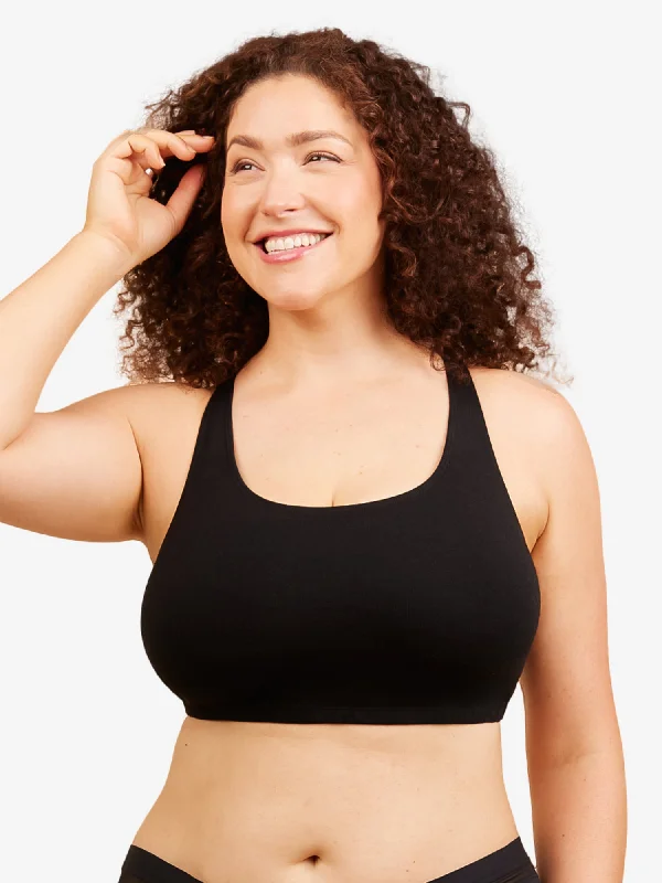 easy - access women nursing bra The Serena - Cotton Wirefree Sports Bra