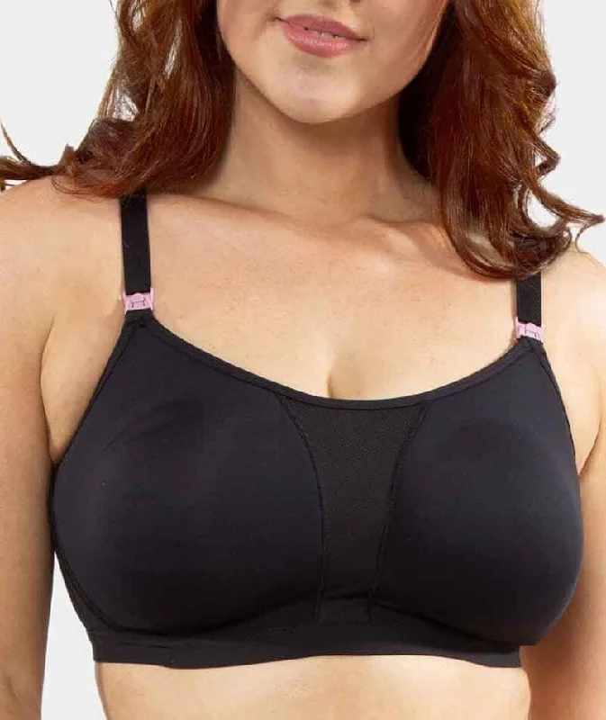 odor resistant women nursing bra Triumph Mamabel Active Maternity & Nursing Wire-free Sports Bra - Black odor resistant women nursing bra Triumph Mamabel Active Maternity & Nursing Wire-free Sports Bra - Black