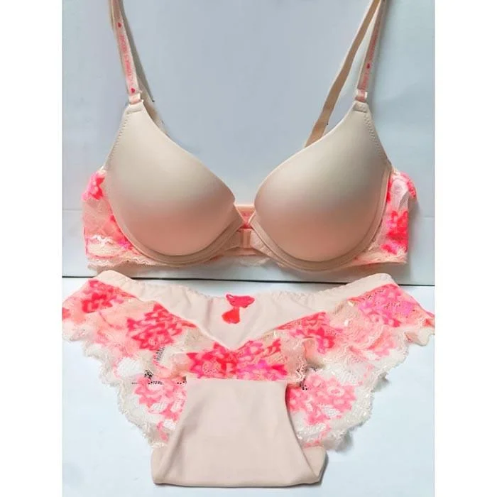 coordinating women bra and panty sets with outerwear VICTORIA SECRETS FRONT OPEN LACE BACK BRA SET coordinating women bra and panty sets with outerwear VICTORIA SECRETS FRONT OPEN LACE BACK BRA SET