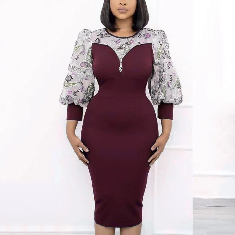 Burgundy Dress
