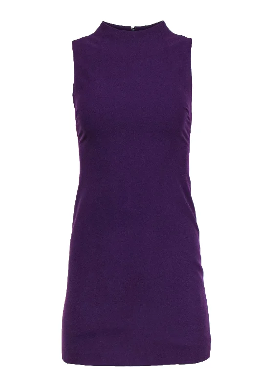 Sleeveless Women Dress in Bright Colors for Summer Parties Sleeveless Women Dress in Bright Colors for Summer Parties Alice & Olivia - Plum Purple Fitted Mini Sheath Dress Sz 0