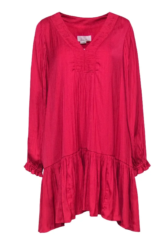 Ruffled Women Dress with Multiple Layers for a Playful and Girly Style Ruffled Women Dress with Multiple Layers for a Playful and Girly Style Anthropologie - Hot Pink Pleated Shift Dress w/ Peplum Hem Sz S Ruffled Women Dress with Multiple Layers for a Playful and Girly Style Ruffled Women Dress with Multiple Layers for a Playful and Girly Style Anthropologie - Hot Pink Pleated Shift Dress w/ Peplum Hem Sz S