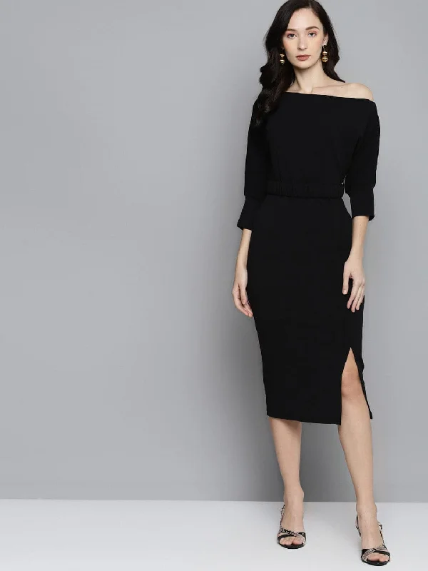Shift Women Dress with a Simple and Classic Design for Everyday Wear Shift Women Dress with a Simple and Classic Design for Everyday Wear Black Belted Drop Shoulder Midi Dress Shift Women Dress with a Simple and Classic Design for Everyday Wear Shift Women Dress with a Simple and Classic Design for Everyday Wear Black Belted Drop Shoulder Midi Dress