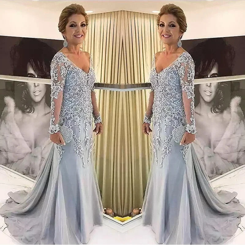 Lace - Embellished Women Dress for an Elegant and Sophisticated Appearance Lace - Embellished Women Dress for an Elegant and Sophisticated Appearance sixsr Elegant Silver Long Sleeves Mother Of The Bride Clothes V Neck Bride Patin Evening Dress Wedding Party Guest Clothes New Lace - Embellished Women Dress for an Elegant and Sophisticated Appearance Lace - Embellished Women Dress for an Elegant and Sophisticated Appearance sixsr Elegant Silver Long Sleeves Mother Of The Bride Clothes V Neck Bride Patin Evening Dress Wedding Party Guest Clothes New