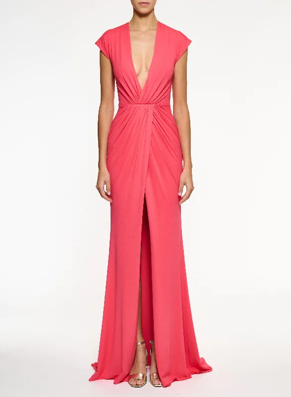 Sleeveless Women Dress in Bright Colors for Summer Parties Sleeveless Women Dress in Bright Colors for Summer Parties Jersey Fluid V-Neck Dress Sleeveless Women Dress in Bright Colors for Summer Parties Sleeveless Women Dress in Bright Colors for Summer Parties Jersey Fluid V-Neck Dress