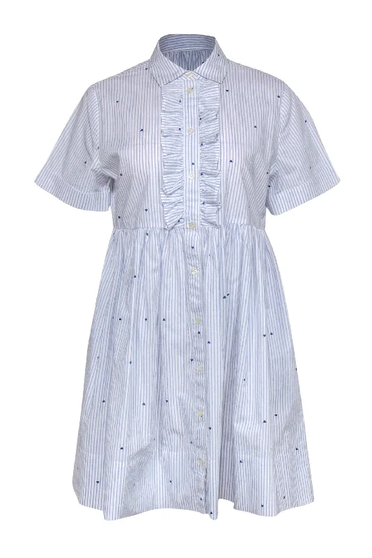 Sheath Women Dress with a Tailored Fit for a Professional Look Sheath Women Dress with a Tailored Fit for a Professional Look Kate Spade - White & Blue Pinstriped & Heart Print Button-Up Dress Sz S Sheath Women Dress with a Tailored Fit for a Professional Look Sheath Women Dress with a Tailored Fit for a Professional Look Kate Spade - White & Blue Pinstriped & Heart Print Button-Up Dress Sz S