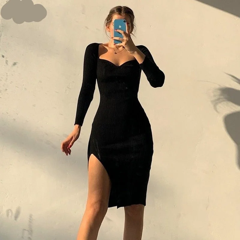 Black Midi Dress