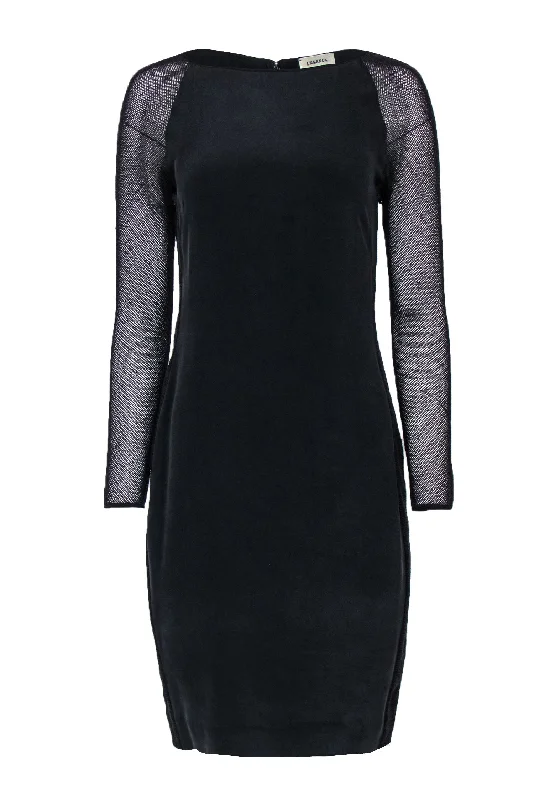 Lace - Embellished Women Dress for an Elegant and Sophisticated Appearance Lace - Embellished Women Dress for an Elegant and Sophisticated Appearance L’Agence - Black Suede Textured Silk Dress w/ Mesh Sleeves Sz M Lace - Embellished Women Dress for an Elegant and Sophisticated Appearance Lace - Embellished Women Dress for an Elegant and Sophisticated Appearance L’Agence - Black Suede Textured Silk Dress w/ Mesh Sleeves Sz M