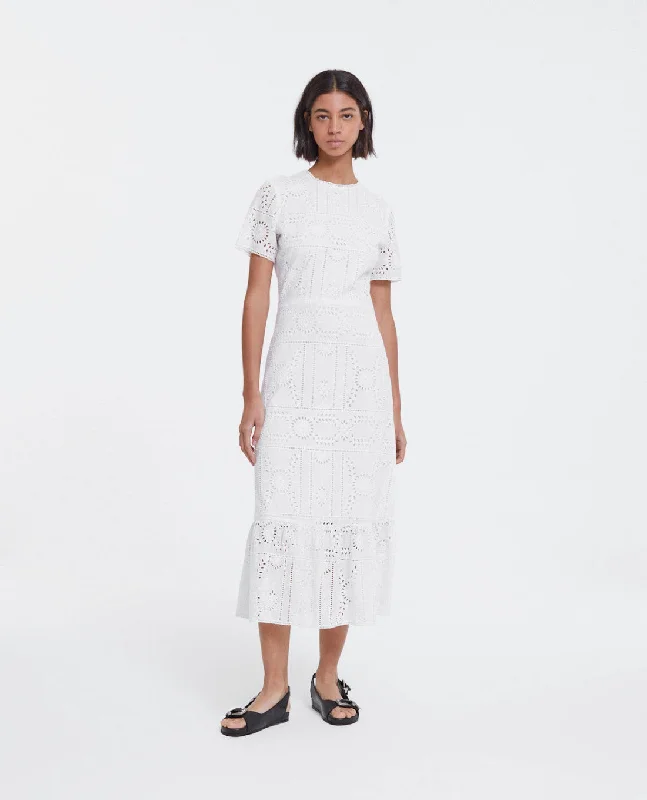 Wrap - Style Women Dress with Adjustable Fit for All Body Types Wrap - Style Women Dress with Adjustable Fit for All Body Types Long White Embroidered Dress With Crew Neck Wrap - Style Women Dress with Adjustable Fit for All Body Types Wrap - Style Women Dress with Adjustable Fit for All Body Types Long White Embroidered Dress With Crew Neck
