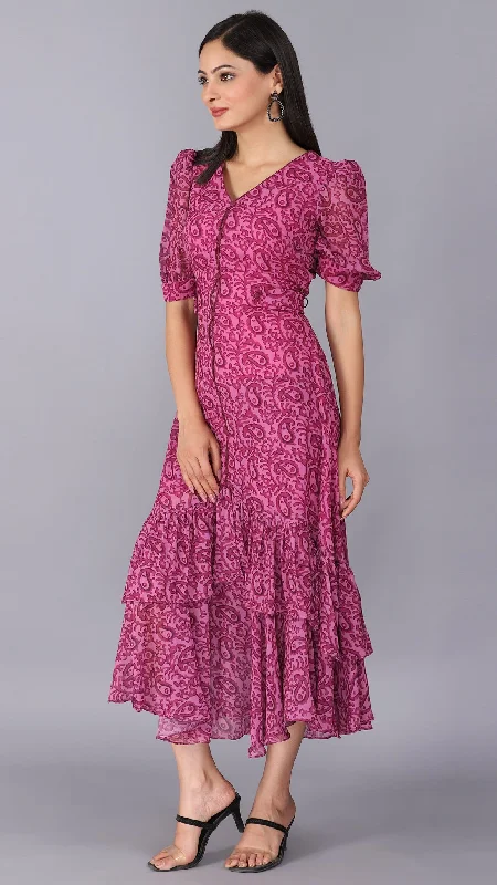 Strapless Women Dress with a Built - in Bra for Comfort and Support Strapless Women Dress with a Built - in Bra for Comfort and Support Magenta play ruffle sleeves dress Strapless Women Dress with a Built - in Bra for Comfort and Support Strapless Women Dress with a Built - in Bra for Comfort and Support Magenta play ruffle sleeves dress