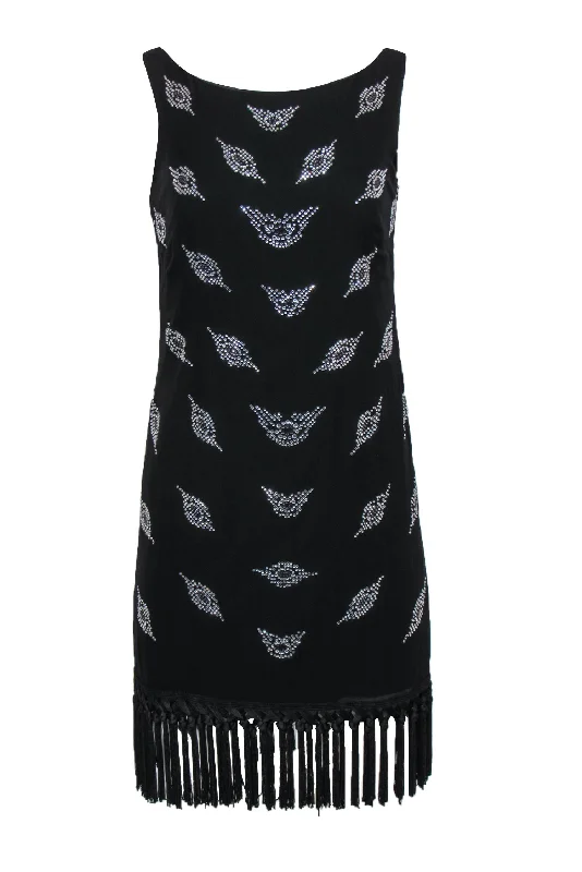 Off - the - Shoulder Women Dress for a Romantic and Feminine Look Off - the - Shoulder Women Dress for a Romantic and Feminine Look Milly - Black Sleeveless Silk Shift Dress w/ Rhinestone Design & Fringed Hem Sz 4 Off - the - Shoulder Women Dress for a Romantic and Feminine Look Off - the - Shoulder Women Dress for a Romantic and Feminine Look Milly - Black Sleeveless Silk Shift Dress w/ Rhinestone Design & Fringed Hem Sz 4