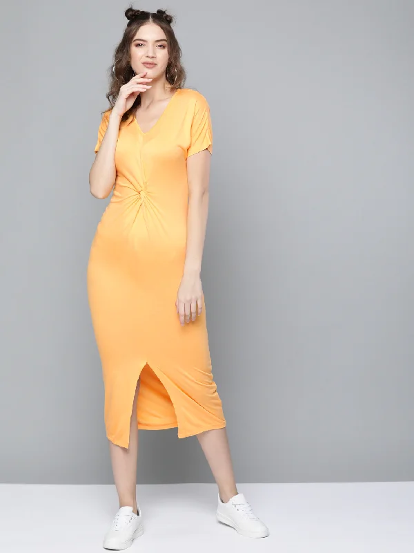 Mermaid - Style Women Dress with a Fitted Silhouette for Special Occasions Mermaid - Style Women Dress with a Fitted Silhouette for Special Occasions Mustard Front Knot Maxi Dress Mermaid - Style Women Dress with a Fitted Silhouette for Special Occasions Mermaid - Style Women Dress with a Fitted Silhouette for Special Occasions Mustard Front Knot Maxi Dress