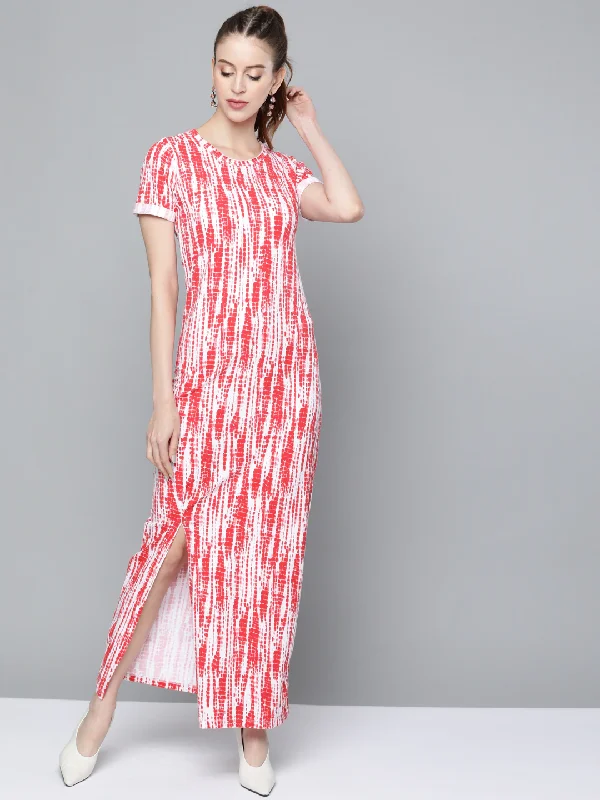 Strapless Women Dress with a Built - in Bra for Comfort and Support Strapless Women Dress with a Built - in Bra for Comfort and Support Red Tie & Dye Back Criss Cross Neck Maxi Strapless Women Dress with a Built - in Bra for Comfort and Support Strapless Women Dress with a Built - in Bra for Comfort and Support Red Tie & Dye Back Criss Cross Neck Maxi