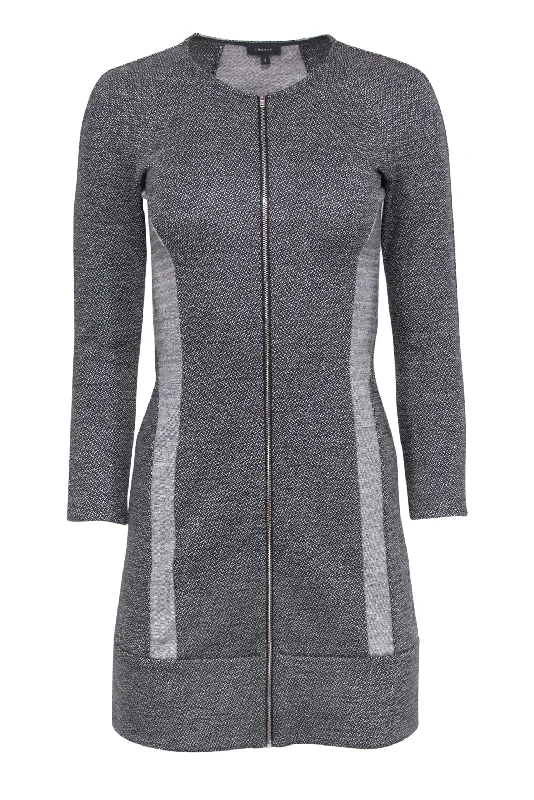 Backless Women Dress for a Sexy and Alluring Look at Evening Events Backless Women Dress for a Sexy and Alluring Look at Evening Events Theory - Gray & Black Long Sleeve Zip-Up Knit Dress Sz 2 Backless Women Dress for a Sexy and Alluring Look at Evening Events Backless Women Dress for a Sexy and Alluring Look at Evening Events Theory - Gray & Black Long Sleeve Zip-Up Knit Dress Sz 2