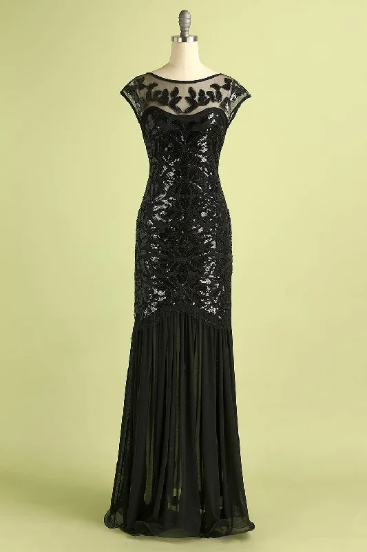 Ruffled Women Dress with Multiple Layers for a Playful and Girly Style Ruffled Women Dress with Multiple Layers for a Playful and Girly Style Vintage Sequins Banquet Evening 1920s Dress