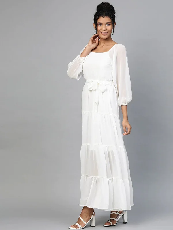 Ball Gown Women Dress with a Full Skirt for a Princess - like Look Ball Gown Women Dress with a Full Skirt for a Princess - like Look White Square Neck Tiered Maxi Dress Ball Gown Women Dress with a Full Skirt for a Princess - like Look Ball Gown Women Dress with a Full Skirt for a Princess - like Look White Square Neck Tiered Maxi Dress