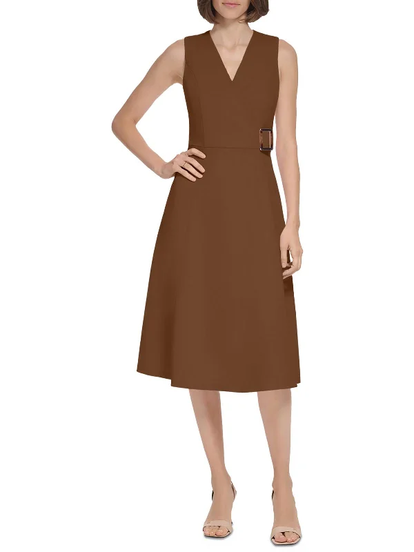 Off - the - Shoulder Women Dress for a Romantic and Feminine Look Off - the - Shoulder Women Dress for a Romantic and Feminine Look Womens A-Line Polyester Wear To Work Dress
