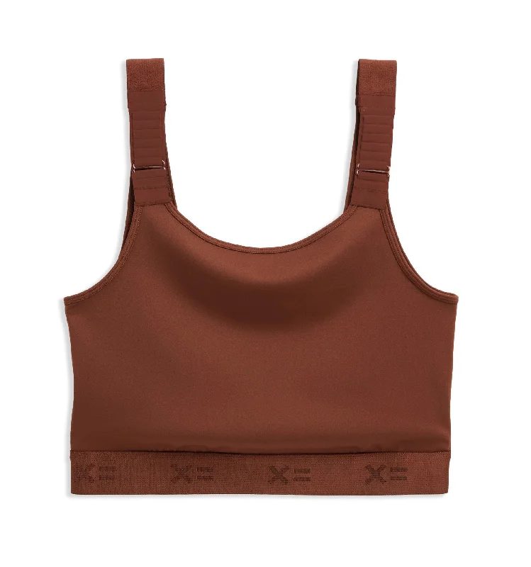 balconette lace bras for a feminine touch Adjustable Compression Top - Latte