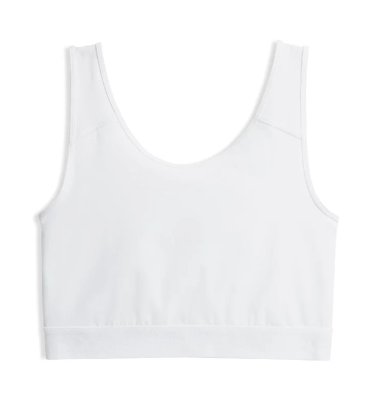 sleep bras for all night comfort Compression Top - White
