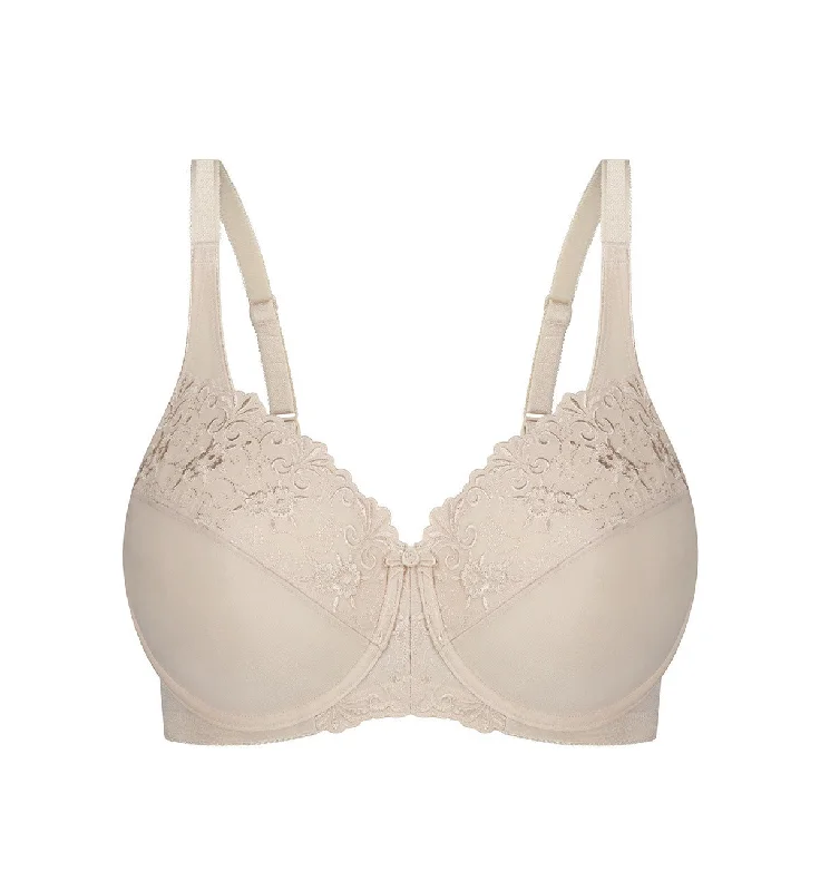 strapless bras for backless dresses EMBROIDERED MINIMISER BRA